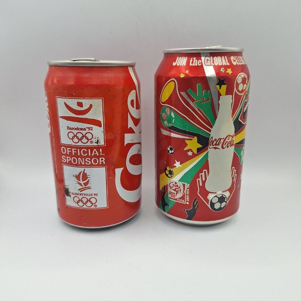Coca Cola Olympics Barcelona 92‎ Albertville 92 FIFA 2006 Collectible Cans Lot